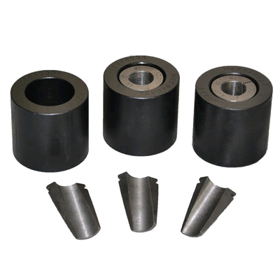 Black Steel Post Tension Anchor With Wedges Concrete Stressing Products