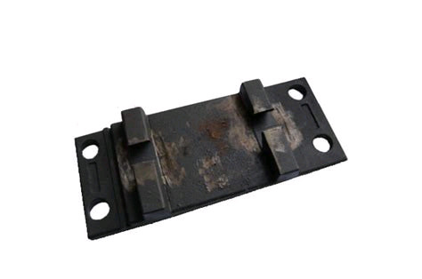Duction Iron Casting QT450-10 Railway Tie Plate Railway Fasteners Rail Base Plate
