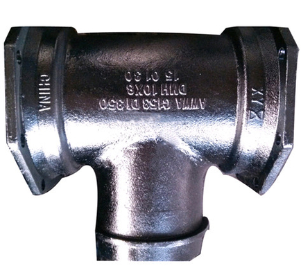 Compact C153 Ductile Iron Tee / Hex Mechanical Joint Pipe Fittings 2-64inch