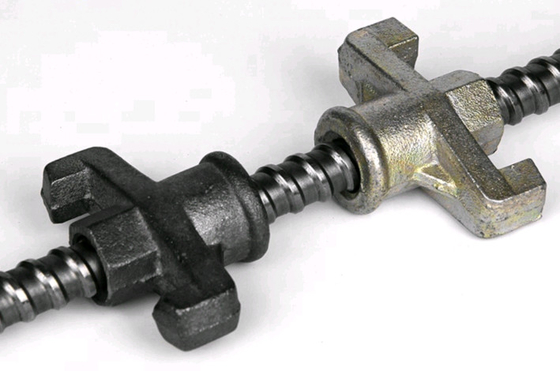 Cast Iron Scaffolding Parts / Two Wings Anchor Nut For Formwork Tie Rod