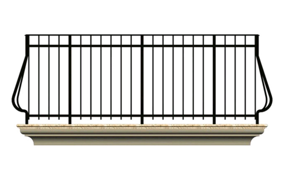 Waterproof Ornamental Iron Parts Outdoor Garden Fencing Cast Iron Fence Panel