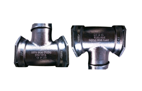 Cement Lining Swivel Hydrant Tee Ductile Iron Material AWWA C153 Standard